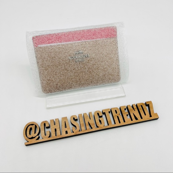 Coach Taupe Multi Color Card Case - Picture 13 of 14